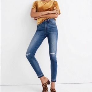 Madewell 9” High Rise Skinny Blue Jean Sz 26, NWT